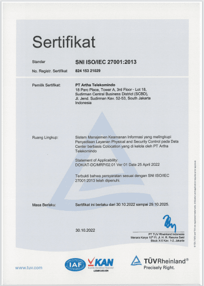 Sertifikat ISO 27001:2013